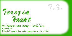 terezia haupt business card